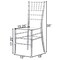 Fabulaxe Modern Acrylic Stackable Chiavari Dining Chair, Clear Party Chair, Ctystal Acrylic Chair, 4PK QI004658.CL.4 - alternate 3